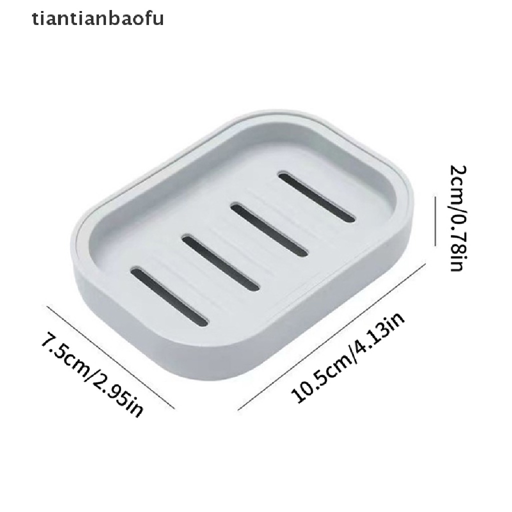 [tiantianbaofu] Double Layer Bathroom Dish Plate Case Rumah Shower Travel Hiking Holder Rak Sabun Butik