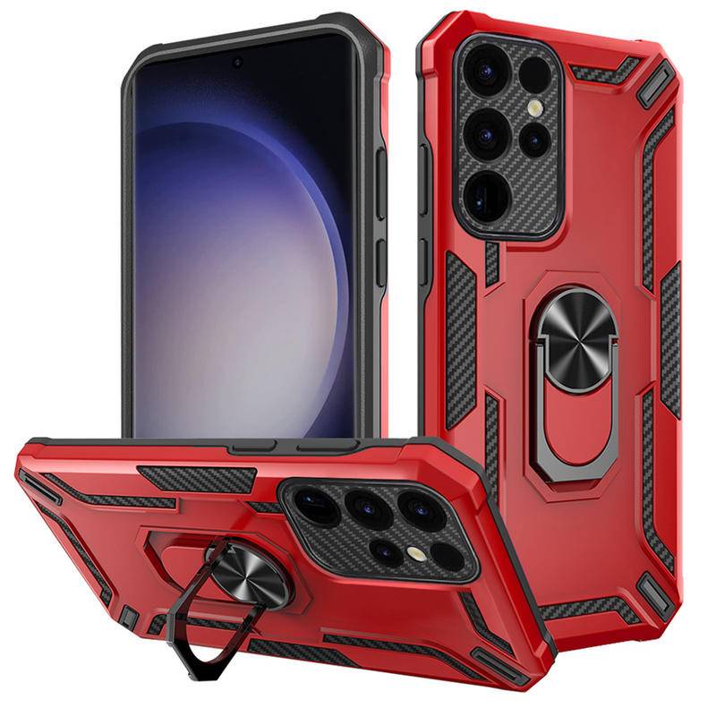 Armor Shockproof Phone Case Untuk Samsung A02S A03S A03 A04 A04E A12 M12 A13 A14 A21S A22 M32 M22 Holder Cover
