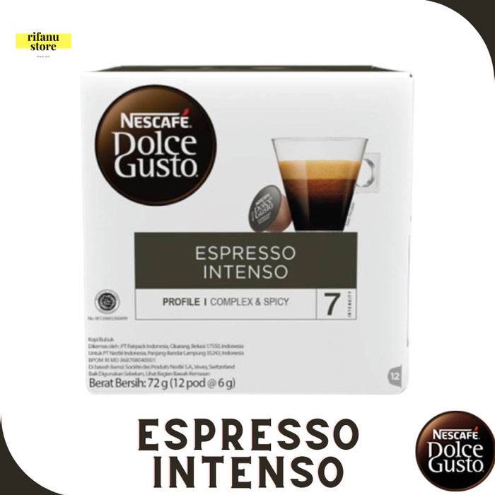 

[Ready Stock-Terjangkau] Nescafe Dolce Gusto Capsule Coffee NDG Original All Varian 1 Box - Espresso Intens