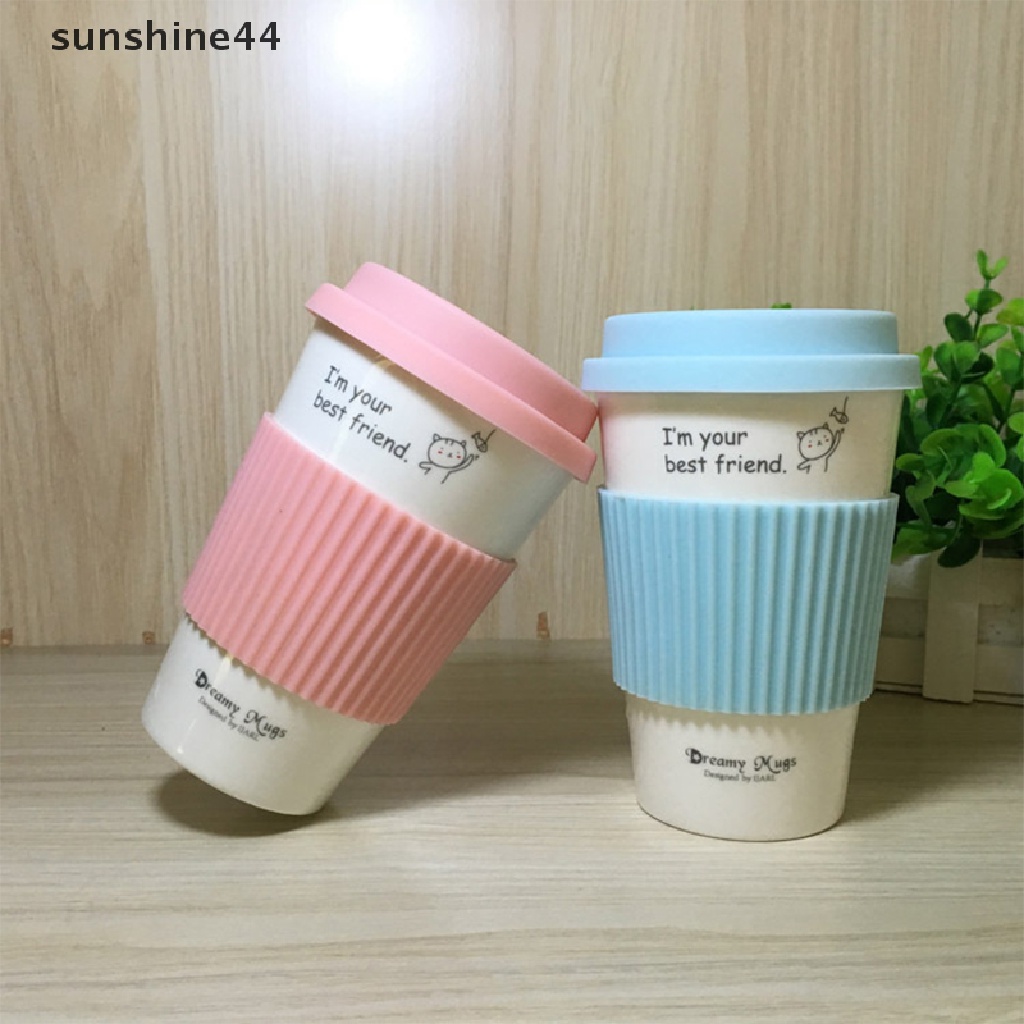 Sunshine Silicone Non-slip Mug Sleeve Penutup Botol Kaca Peredam Panas Bottle Sleeves ID