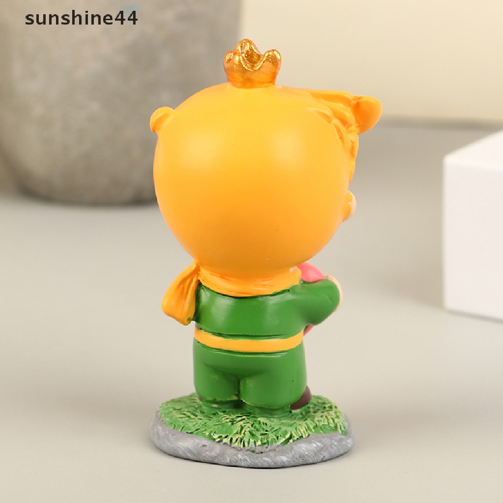 Sunshine 1Pc Ornamen Dekorasi Rumah Desktop Pangeran Kecil Yang Lucu Kerajinan Resin Mobil Modern ID