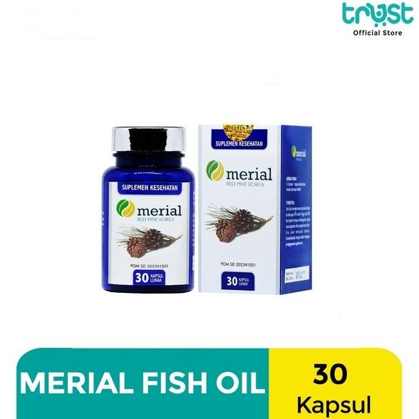 100% ORIGINAL Promo Merial Obat Kolestrol Ampuh -Merial Fish Oil - Minyak Ikan Herbal