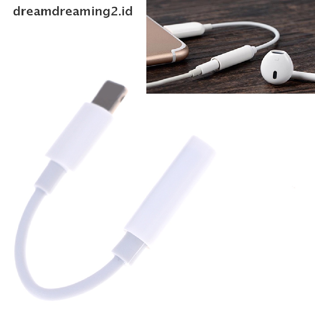 (hot) Kabel Konektor Adapter Konverter Headphone Earphone Jack Audio Untuk iPhone//