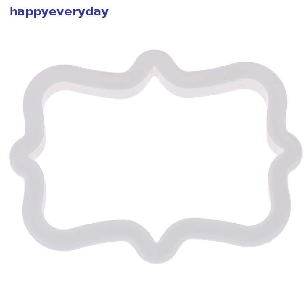 [happy] 4pcs vintage plaque frame cookie cutter set Pemotong Biskuit Plastik Alat Kue [ID]