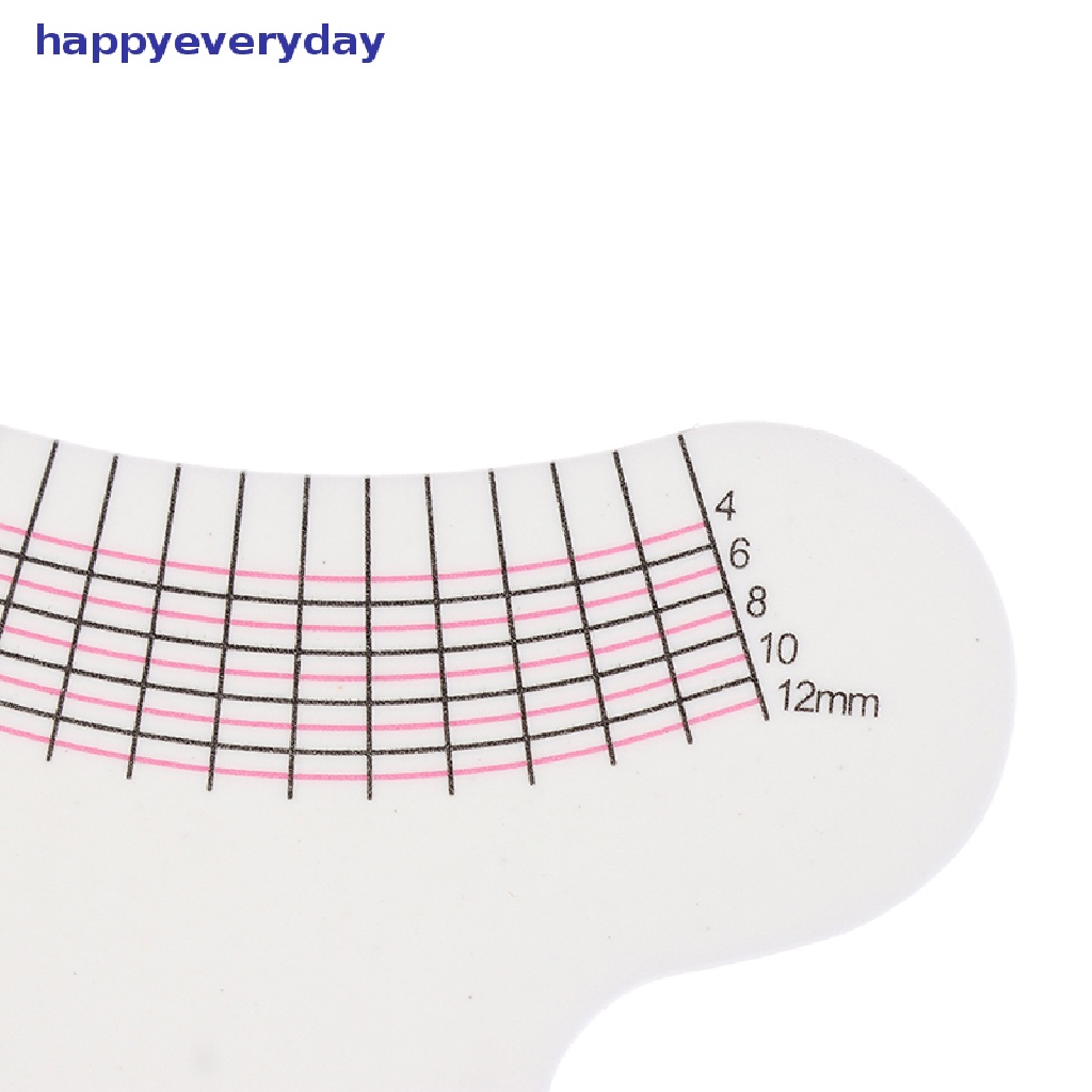 [happy] Penggaris Stensil Alis Bulu Mata Panjang Dan Curling Degree Measure Ruler Tools [ID]