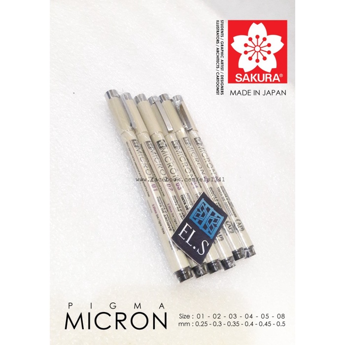 

Sakura Pigma Micron Pen 01-08