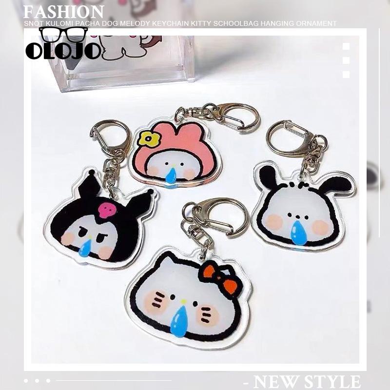 【COD】Keychain Nasal Sanrio Kuromi Pochacco Melody Keychain Kitty Aksesoris Liontin Akrilik