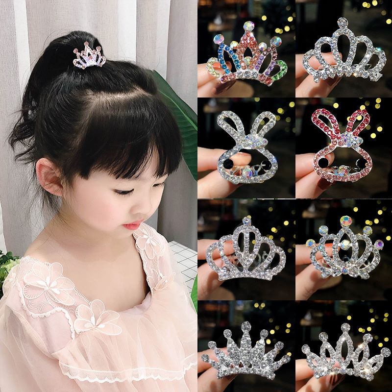 Jepit Rambut Mahkota Aksesoris Rambut Fashion Mode Korea Anak Prempuan Impor