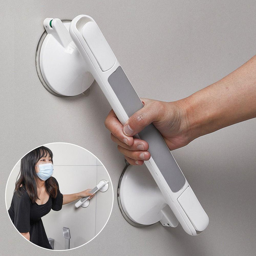 TOP Shower Handle Balance Dengan Suction Cup Kuat Untuk Manula Orang Tua Cacat Safety Hand Rail