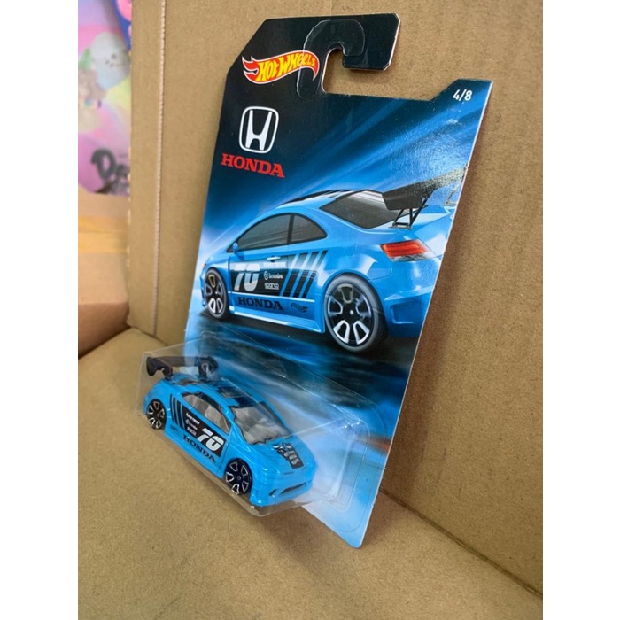 Hotwheels Honda 70th Anniversary Series Honda Civic SI Biru CARD JELEK