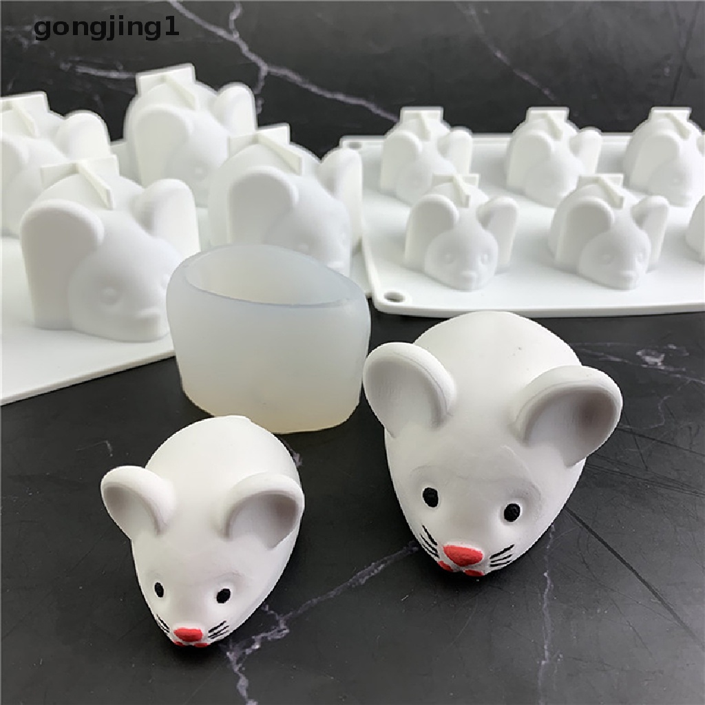 Ggg Cetakan Silikon Bentuk Tikus 3D DIY Kue Jelly Baking Mousse Cake Mould Craft ID