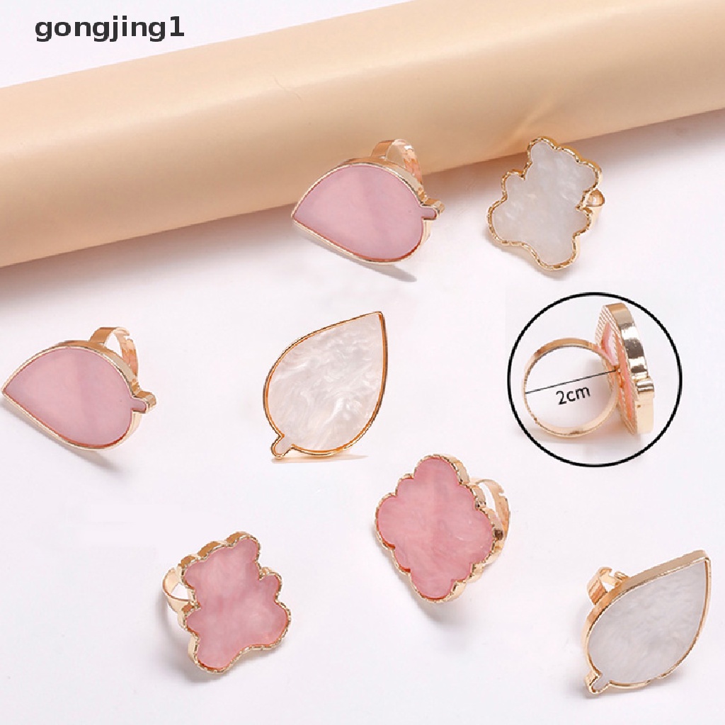 Ggg Resin Batu Nail Art Palet Cincin Jari Kuku Palsu Tips Color Mixing Display ID