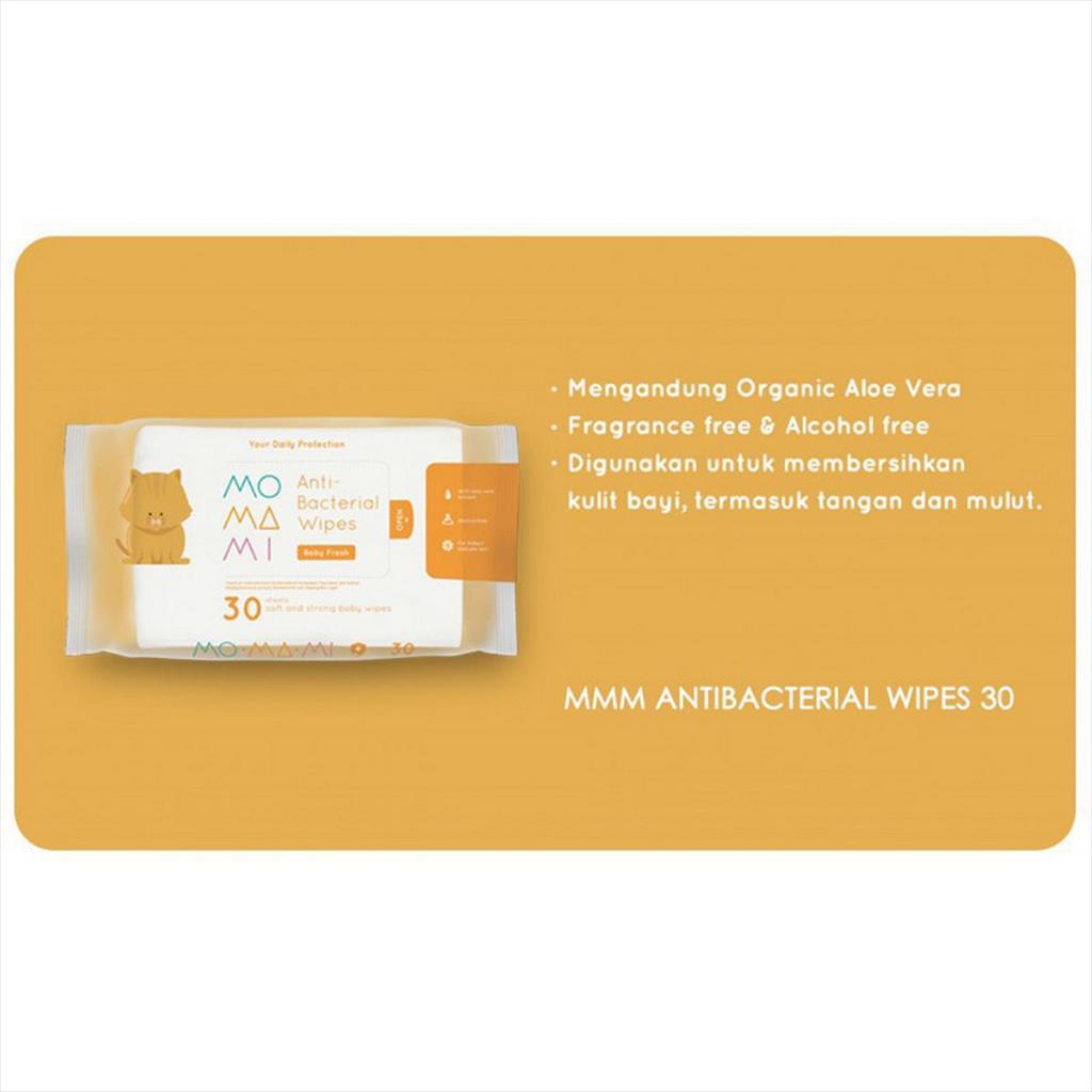 MoMaMi Anti bacterial Wipes Tisue Basah Bayi 121675 Antibacterial