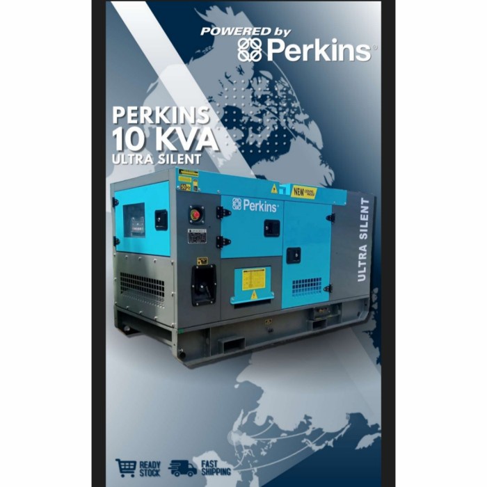 Genset 10 KVA Perkins Ultra Silent Diesel