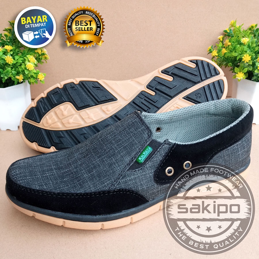 PROMO 9.9 !! SEPATU PRIA DEWASA KASUAL SLIP ON MURAH BERKUWALITAS SOL KARET TPR TRENDI NYAMAN DIPAKAI / SEPATU SANTAI PRIA DEWASA / SEPATU KERJA LAPANGAN / SEPATU KERJA KANTORAN / SAKIPO