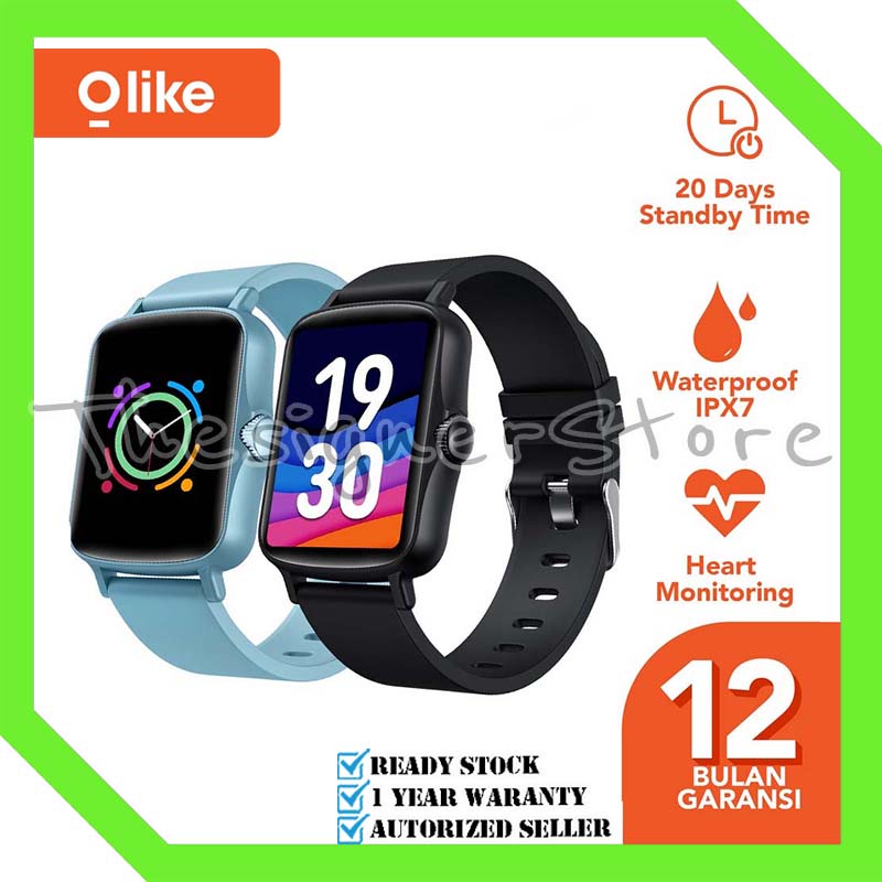 Olike W11 Smartwatch Jam Tangan Pria / Wanita Full Screen Health Monitoring Sport Mode - Garansi Resmi 1 Tahun