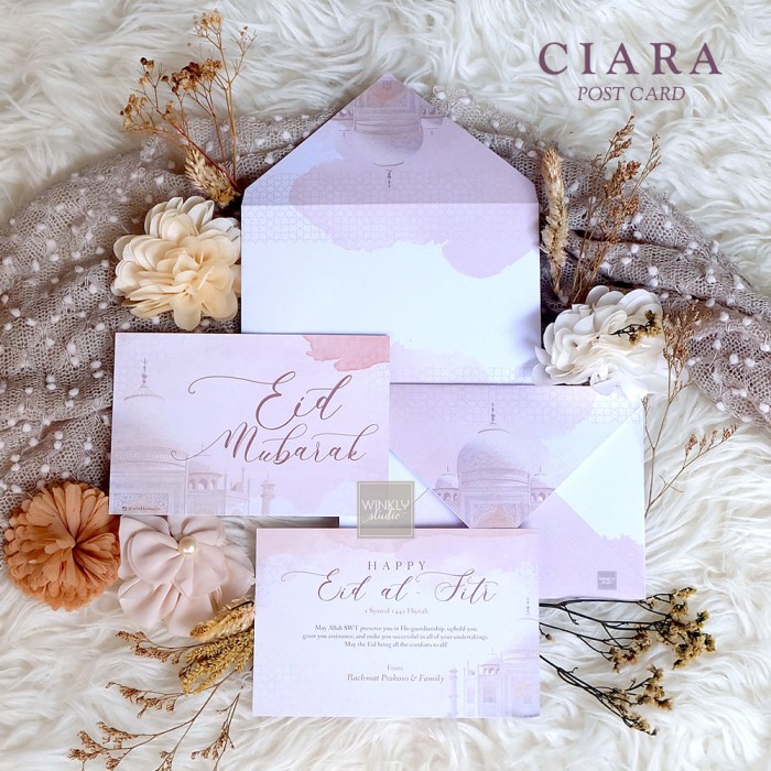 

Custom Kartu Lebaran Kartu Ucapan Idul Fitri Amplop Ramadhan -INAS/P - CIARA -POSTCARD