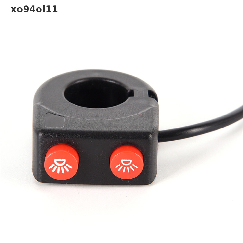 Xo 7per8 ''Stang Sepeda Motor On Off Tombol Kepala Spot Fog Light Switch Button OL