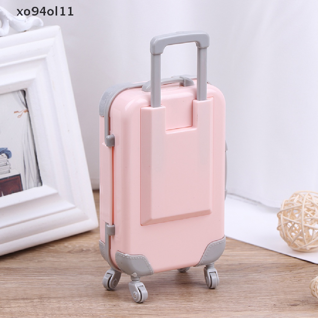 Xo Aksesoris Boneka Kereta Travel Plastik Mini Koper Plastik Luggage OL