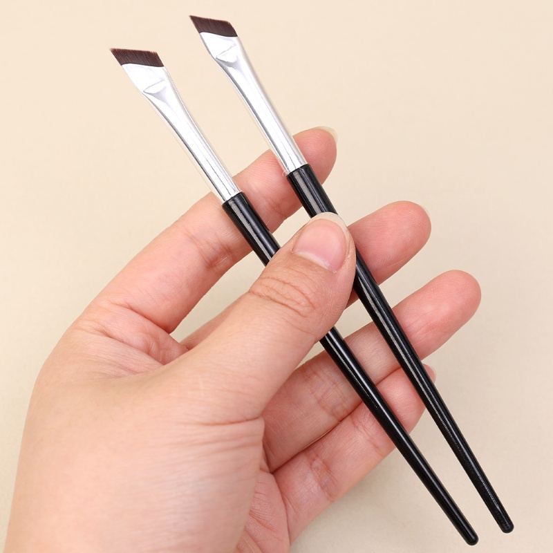 Sikat Eyeliner Blade Miring Sangat Halus Sudut Datar Sikat Alis Di Bawah Mata Tempat Makeup Brush Detail Yang Tepat