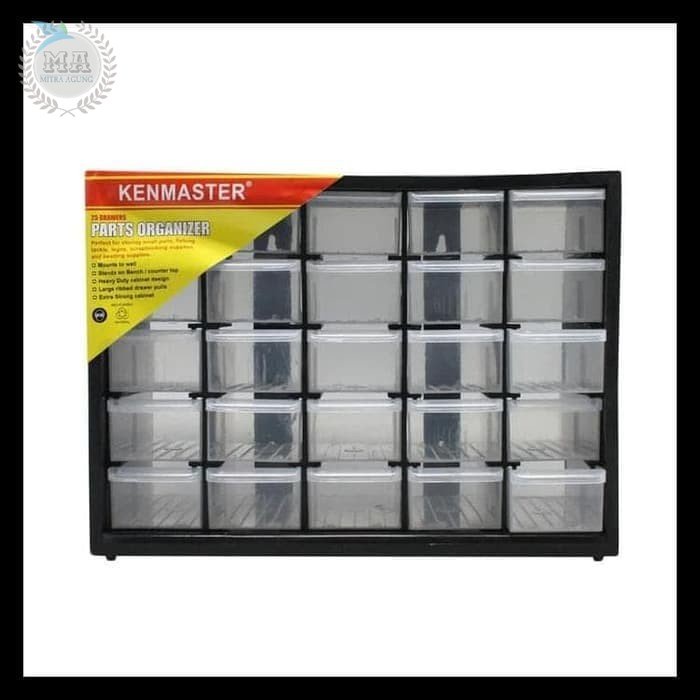 KENMASTER Rak Baut Serbaguna 25 Slot Laci Drawer Part Organizer