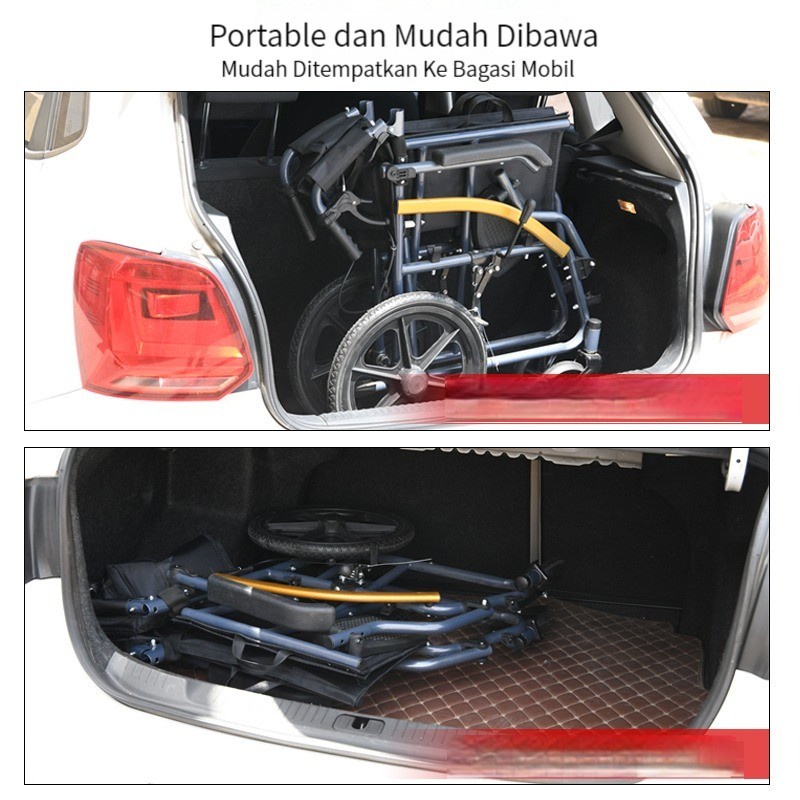 Highline Kursi Roda Lipat Portable Wheelchair Kursi Roda Medis