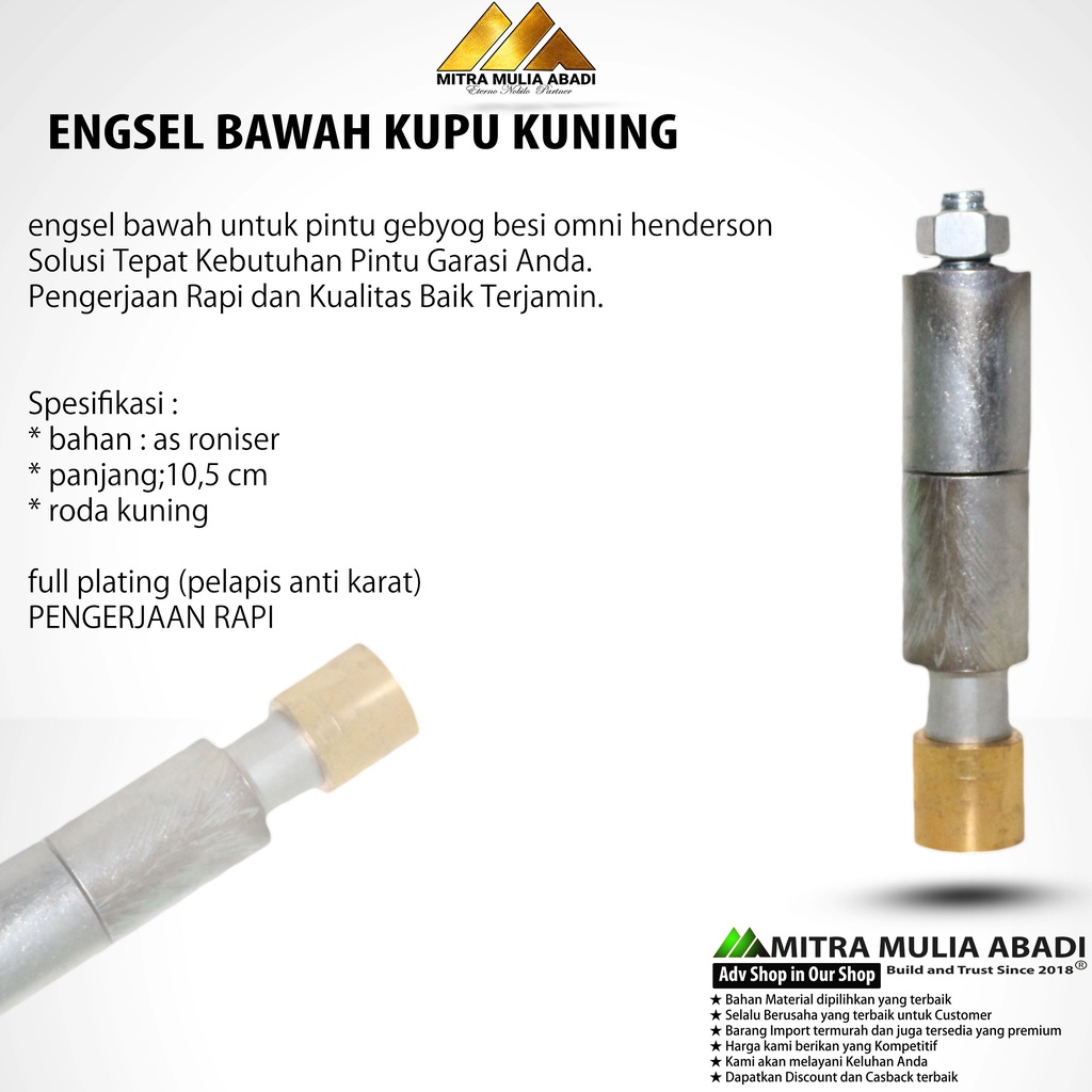 Engsel Bawah Kupu Kuning