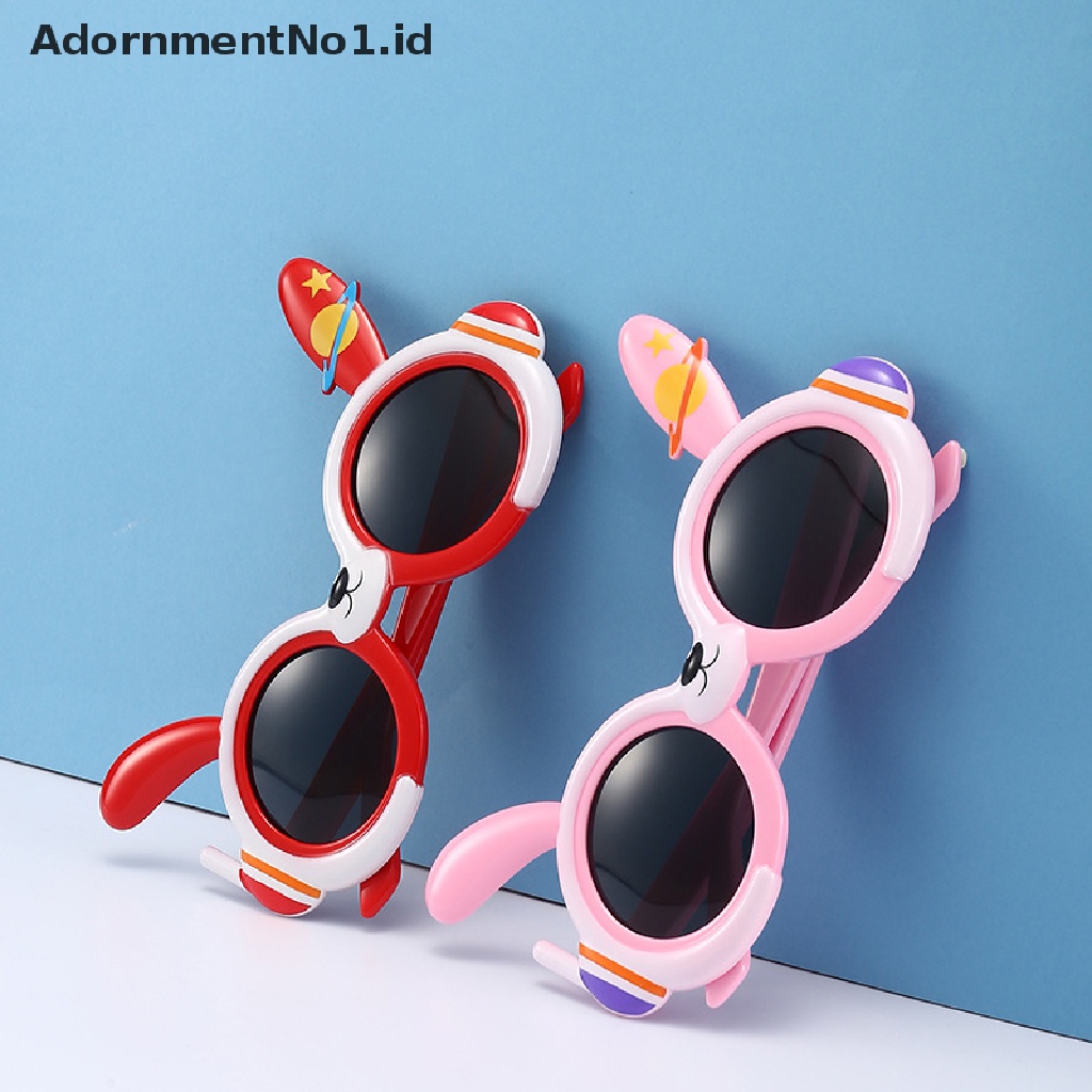 [AdornmentNo1] Kartun Anak Terpolarisasi Kacamata Hitam Kelinci Tahun Kacamata Mainan Bayi Lembut Silicone Sunglasses [ID]