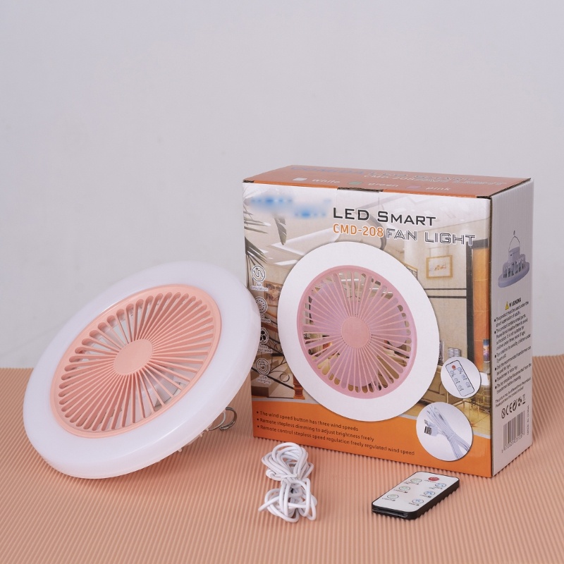 Vivi Kipas Angin Plafon Remote Control 2800mAh Dengan 3gear Lampu LED USB Camping Fan 9inch