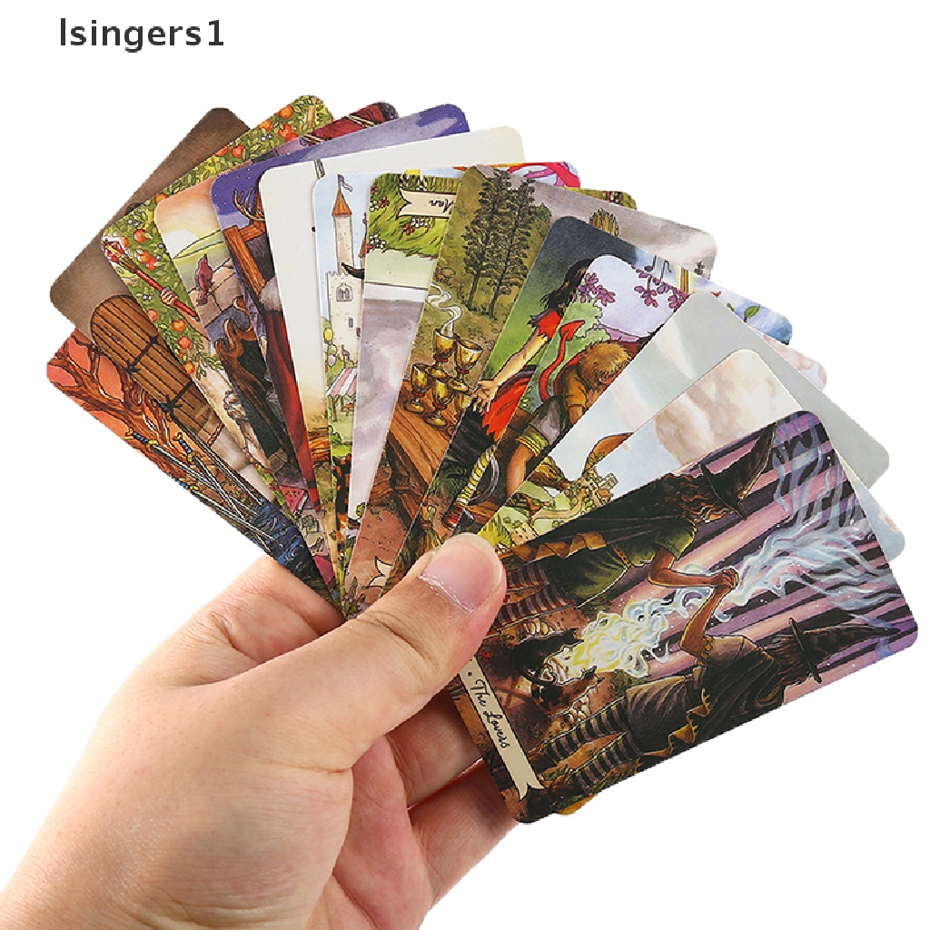 [lsingers1] Kotak Besi Everday Witch Tarot Card Dek Ramalan Ramalan Permainan Pesta w/Manual Butik