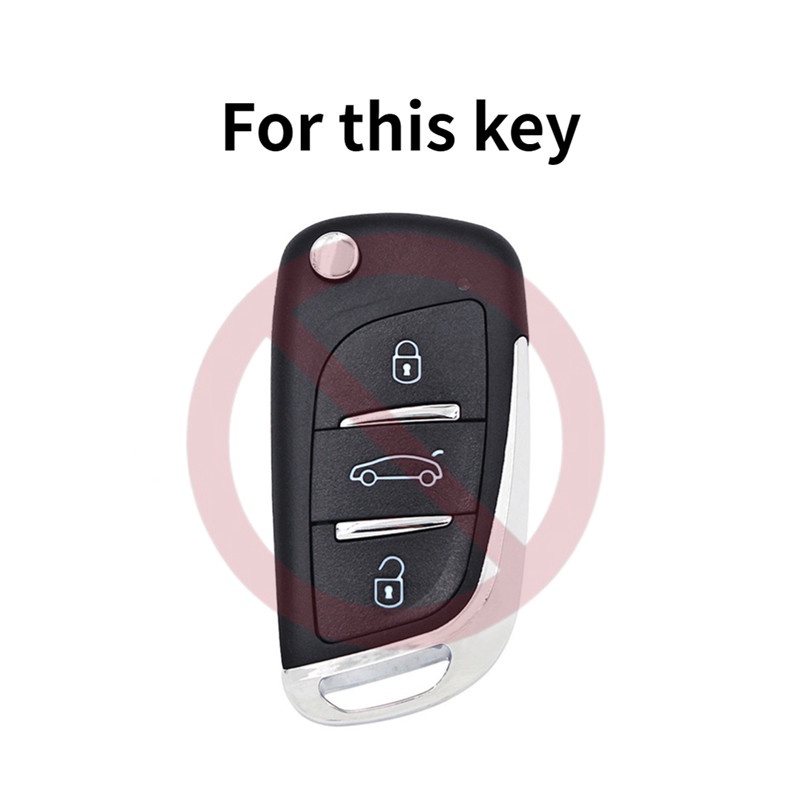 Kasus Kunci TPU Penutup Jarak Jauh Gantungan Untuk Peugeot Citroen KEYDIY Xhorse VVDI Universal DS Style Cangkang Pelindung Car Remote Key Case