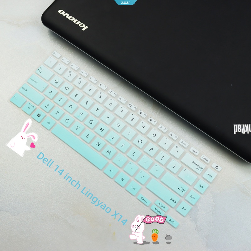 Cover Aksesori Keyboard Komputer Yang Dapat Dilepas, Dicuci Dan Tahan Air Untuk Keyboard Dell 14inci Lingyao X14Inci Penutup Debu [ZK]