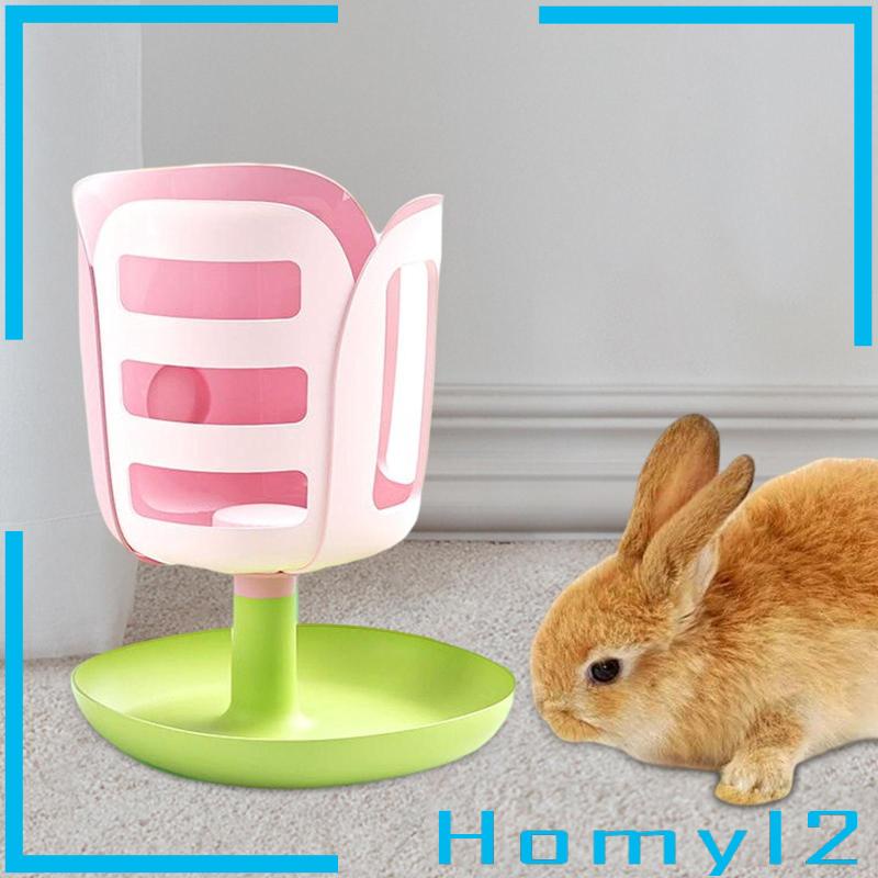 [HOMYL2] Rabbit Hay Feeder for Cage Grass Holder Minimaliskan Limbah Dan Tempat Rumput Berantakan