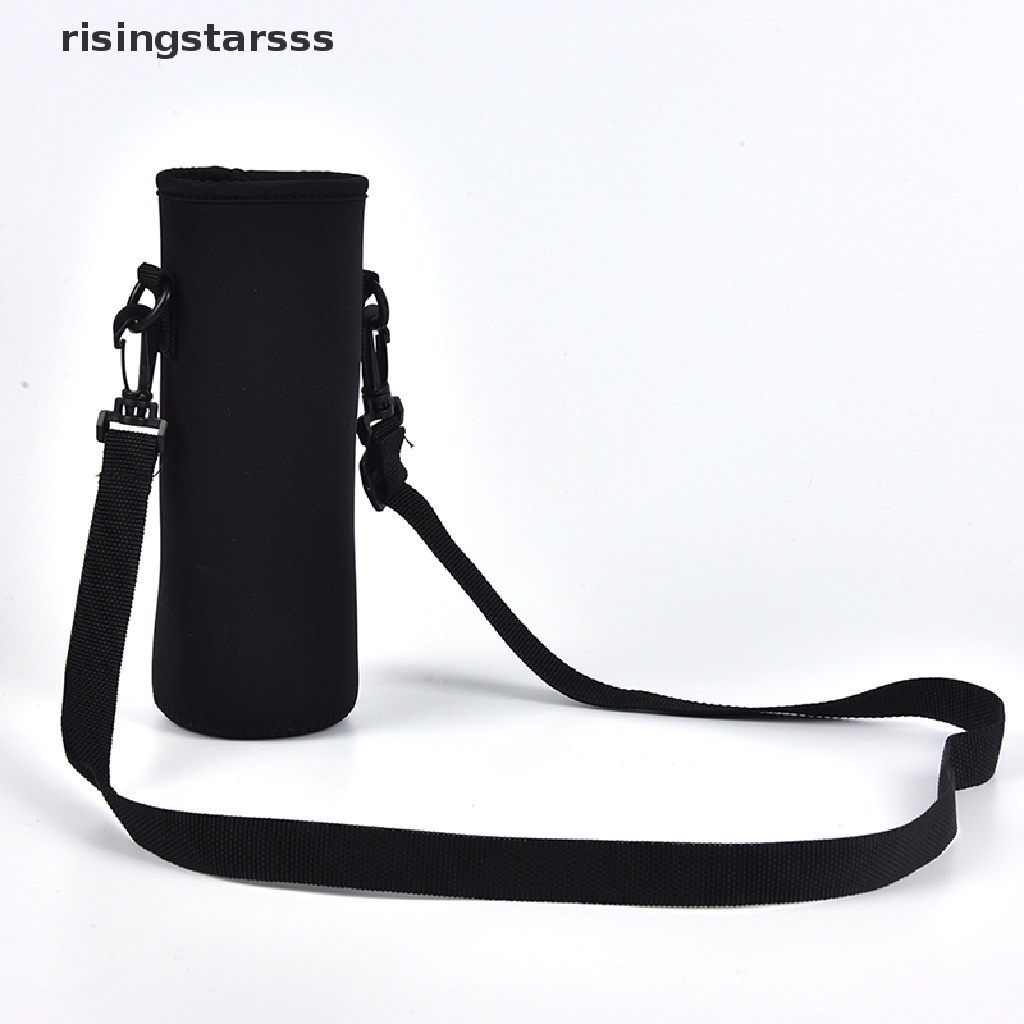 1x Neoprene Water Bottle Carrier Insulated Cup Holder Dengan Strap Jelly