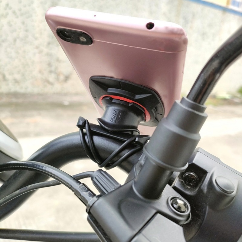 Cre Stang Motorcyle Phone Mounting Cradle Bracket Base Dengan Ring Adaptor Penyerap Goncangan Anti Shedding Scooter Phone S