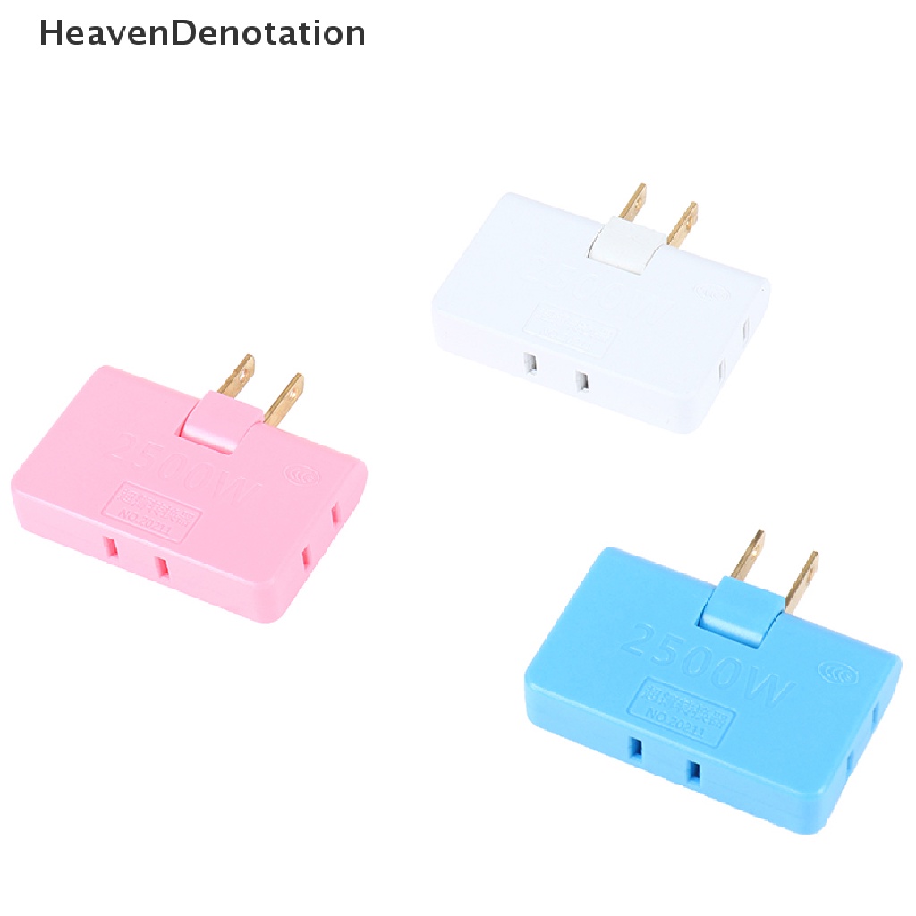 [HeavenDenotation] Konverter Stop Kontak Yang Dapat Diputar 180derajat Multi Plug Slim Wireless Outlet Adapter HDV