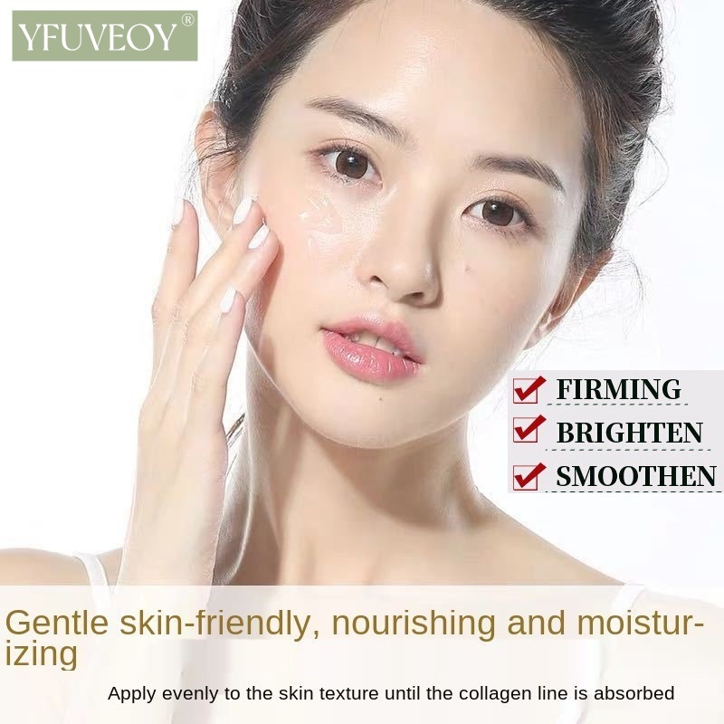 [20 Pcs/Kotak] YFUVEOY Collagen Firming Sleeping Mask Masker Pemutih Kolagen Masker Malam Wajah Untuk Pelembab Wajah Pemutih Anti-Kerut Mengencangkan dan Mengecilkan Pori-Pori