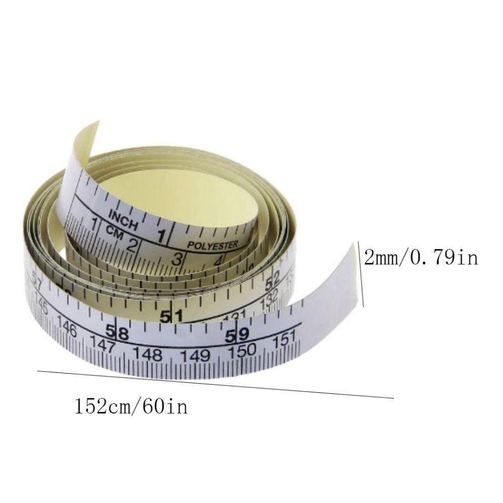 [Elegan] Measure Tape Kreatif Praktis Perak Cuttable Household Tape Measure