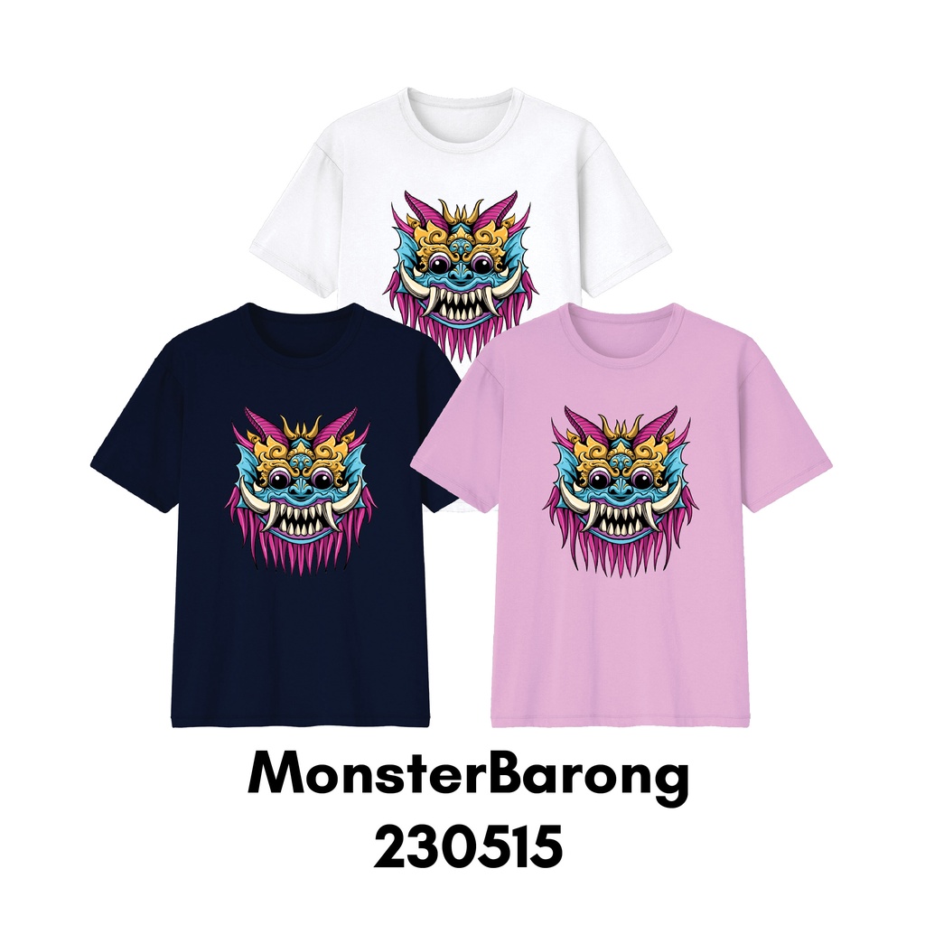 Baju Kaos Bayi Anak Remaja Dewasa Face Barong Series Bahan Katun Combed 30s Premium