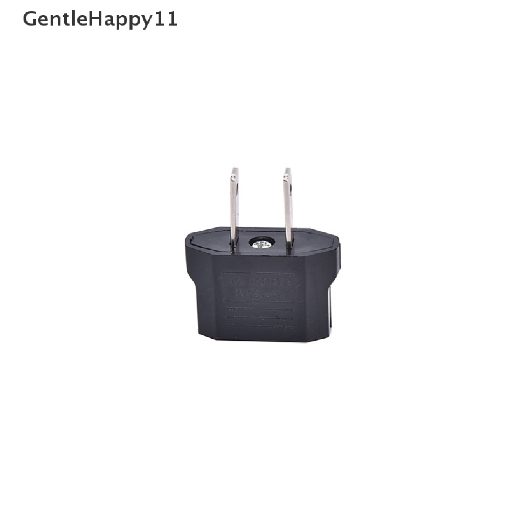 Gentlehappy 4 Pcs EU Euro Eropa Ke US USA Power Jack Wall Plug Converter Travel Adapter Baru id