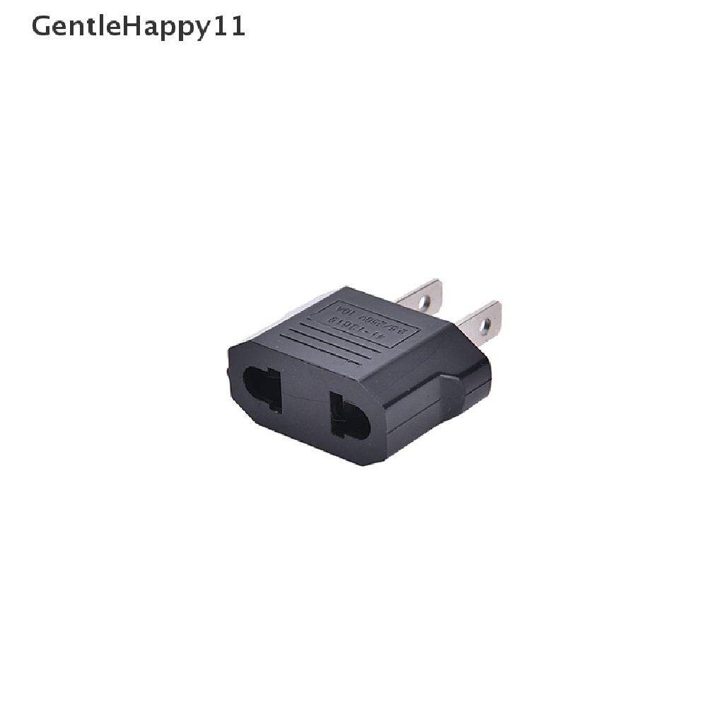 Gentlehappy 4 Pcs EU Euro Eropa Ke US USA Power Jack Wall Plug Converter Travel Adapter Baru id