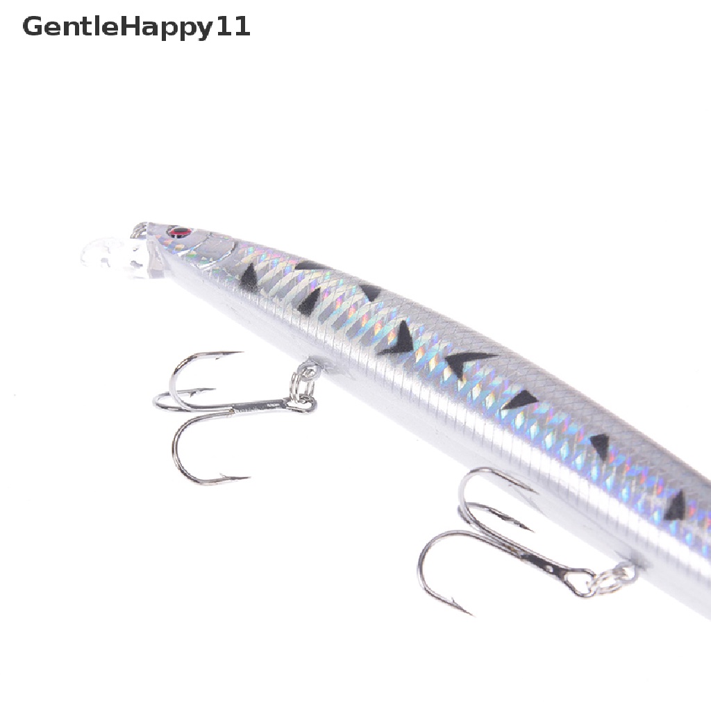 Gentlehappy Umpan Pancing Ikan Kecil Panjang Plastik hard tackle bass Engkol 18cm/7.08 &quot;26g id