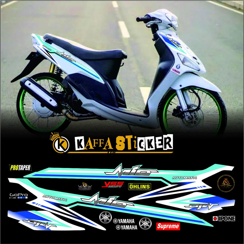 COD VARIASI / Striping mio sporty mio smile mio amore mio thailand stiker mio smile variasi putih ta