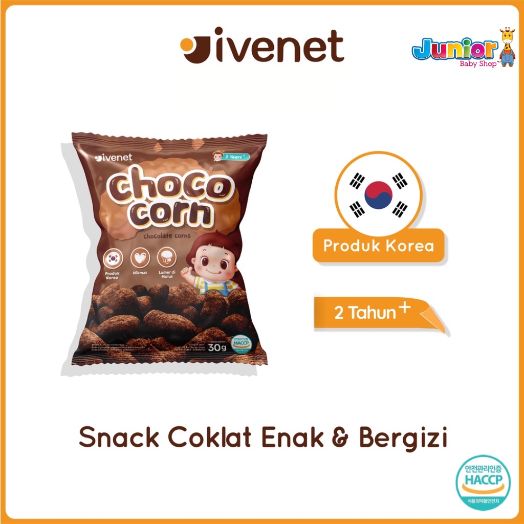 Ivenet Choco Corn - Snack Jajanan Cemilan Coklat Bayi dan Anak