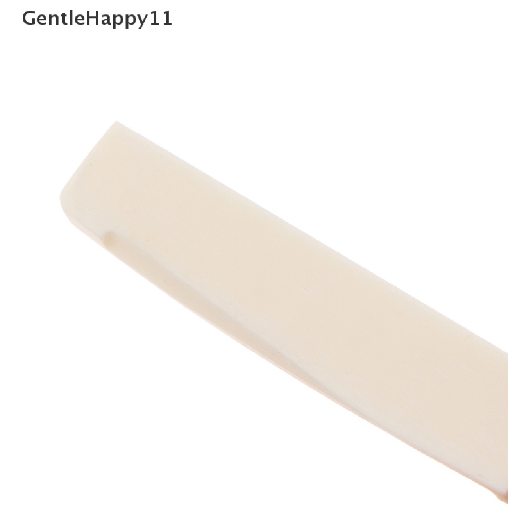 Gentlehappy Real Bone Bridge Saddle Untuk Gitar Akustik Folk 72MM/74MM/76MM/80MM * 12MM id