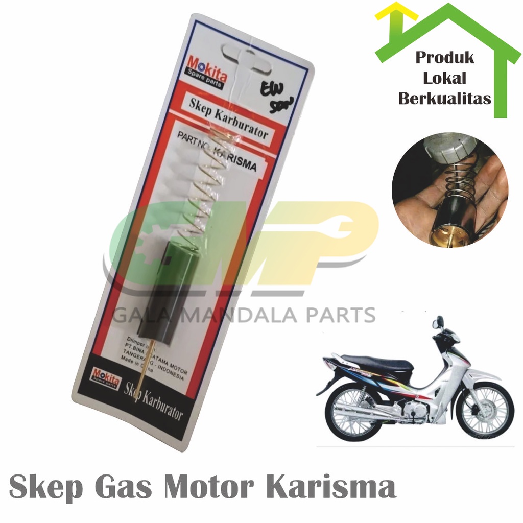 Per Skep Gas Karburator Karisma Supra-X 125 Jarum Carburator Motor