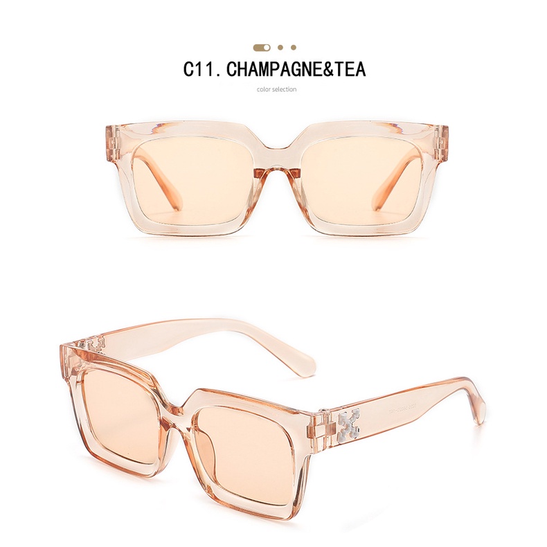 [Gratis Ongkir] Retro Permen Warna Korea Fashion Kacamata Wanita Bingkai Persegi Anti Radiasi Murah Hitam Eyeglasses UV400