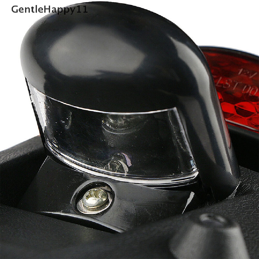 Gentlehappy Universal Spakbor Belakang Sepeda Motor Mudguard Lampu LED Rem Ekor id