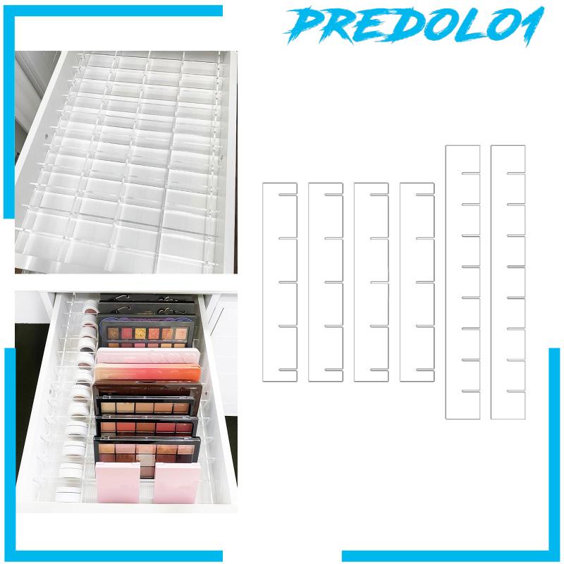 [Predolo1] 6x Sekat Laci Organizer Drawer Partition Board Untuk Meja Baju Make up