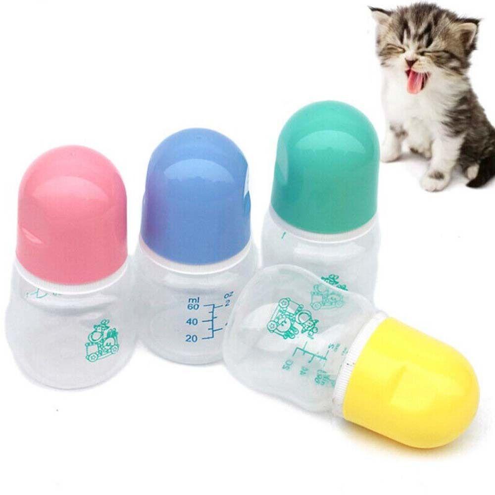 [Elegan] Botol Susu Anak Kucing 60ml Safety Newborn Air Susu Untuk Puppy Kitten Pet Milk Bottle Pet Feeder Supplies